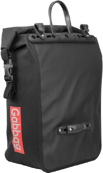 Gabbag Waterdichte Enkele Fietstas - 25 Liter - Zwart - Afbeelding 4