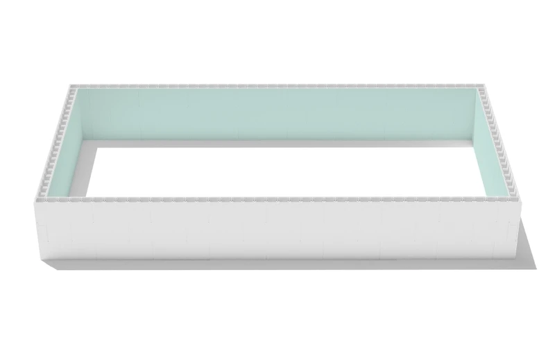 Polystyreen Zwembad Blokkenset High Density - 10,00 X 5,00 X 1,50 M