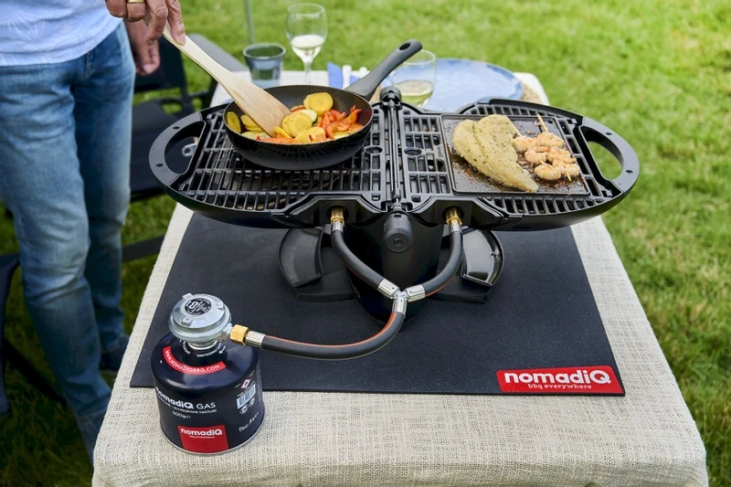 NomadiQ Draagbare Gasbarbecue - Zwart - Afbeelding 7
