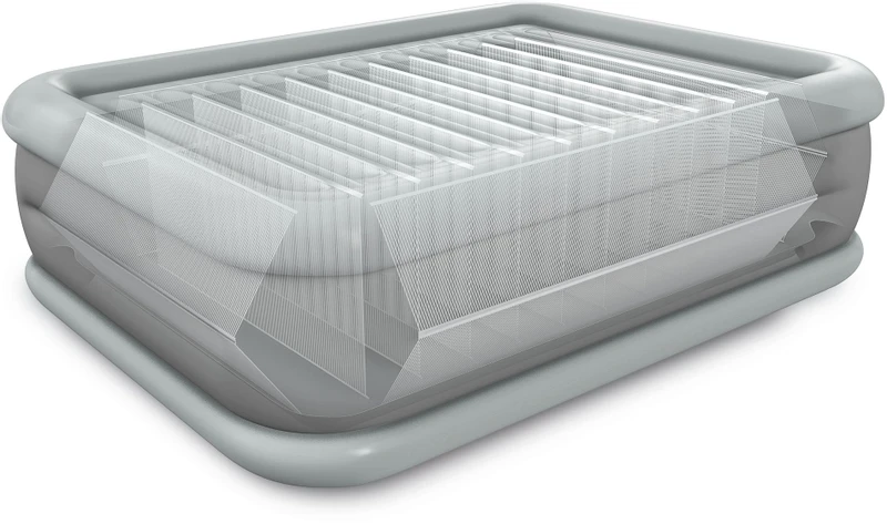 Intex Comfort Plush Extra Hoog Luchtbed - Queensize - Ingebouwde Elektrische Pomp - Afbeelding 5