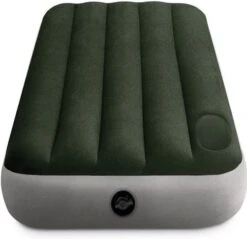 Intex Downy Luchtbed - Eenpersoons - Ingebouwde Voetpomp