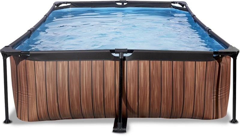 EXIT TOYS EXIT Wood Zwembad - 300 X 200 X 65 Cm - Met Filterpomp - Afbeelding 2