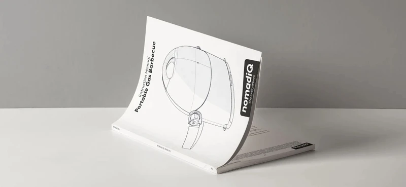 NomadiQ Draagbare Gasbarbecue - Zwart - Afbeelding 6