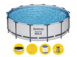 Bestway Steel Pro MAX Zwembad - 427 X 107 Cm - Met Filterpomp En Accessoires