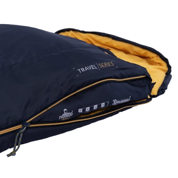 Nomad Triple-S Slaapzak - Blauw - Ritspositie Links - Afbeelding 5