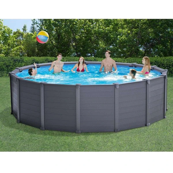 Intex Graphite Panel Pool - 478 X 124 Cm - Met Zandfilterpomp En Accessoires - Afbeelding 3