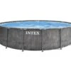 Intex Prism Frame Pool Greywood - 457 X 122 Cm – Met Filterpomp En Accessoires